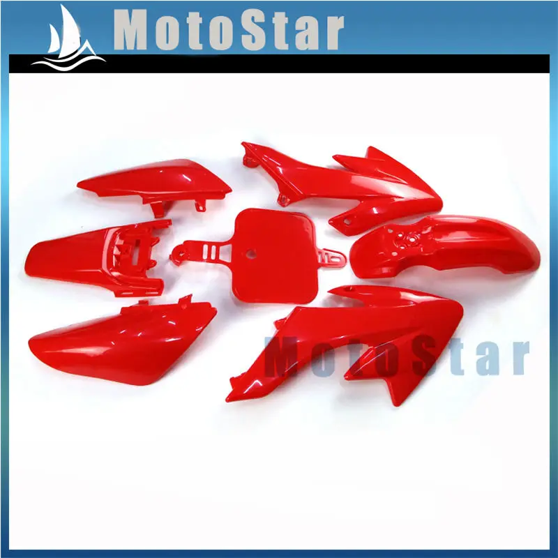 Красный обтекатель пластиковый комплект крыльев для Honda CRF50 XR50 велосипед