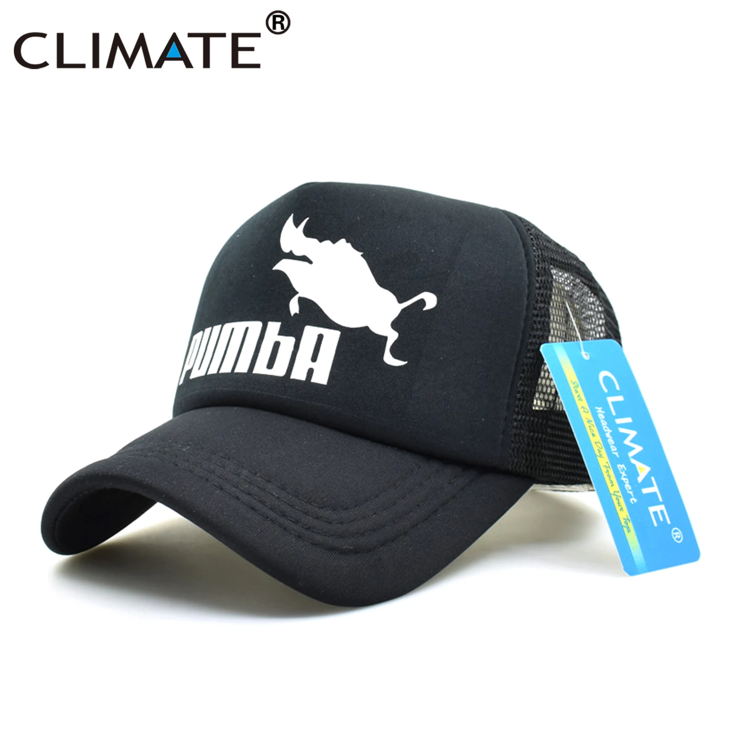 Климат веселый принт pumba Trucker Кепка Король Лев Кепка Hakuna Matata шляпа мужская бейсболка s крутая летняя сетчатая Кепка Дальнобойщика шляпа для мужчин