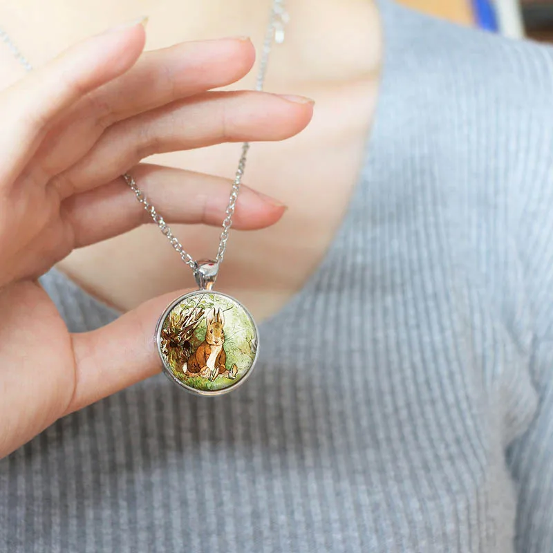 Милая подвеска в виде Банни Бенжамина Очаровательное ожерелье пасхального