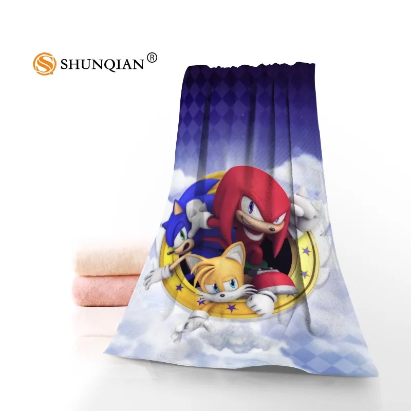 Sonic полотенца с ежиком из микрофибры банное полотенце s путешествия, пляж, полотенце для лица на заказ креативное полотенце Размер 35X75 см и 70X140 см A8.8 - Цвет: 7