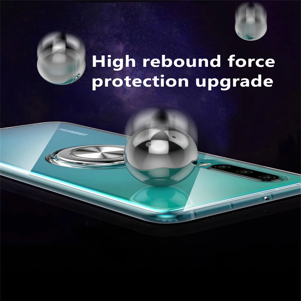 CBLGSXBABY прозрачный мягкий чехол из ТПУ для Huawei P30 Pro Магнитный чехол-держатель