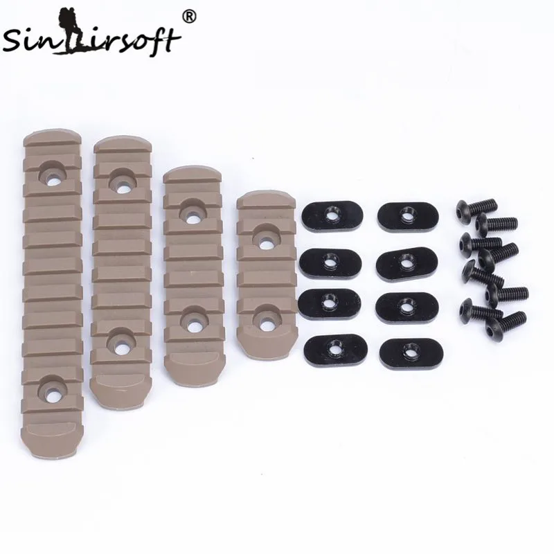 SINAIRSOFT Element 4 шт. тактический страйкбольный полимер Picatinny Rail для стрельбы пейнтбола