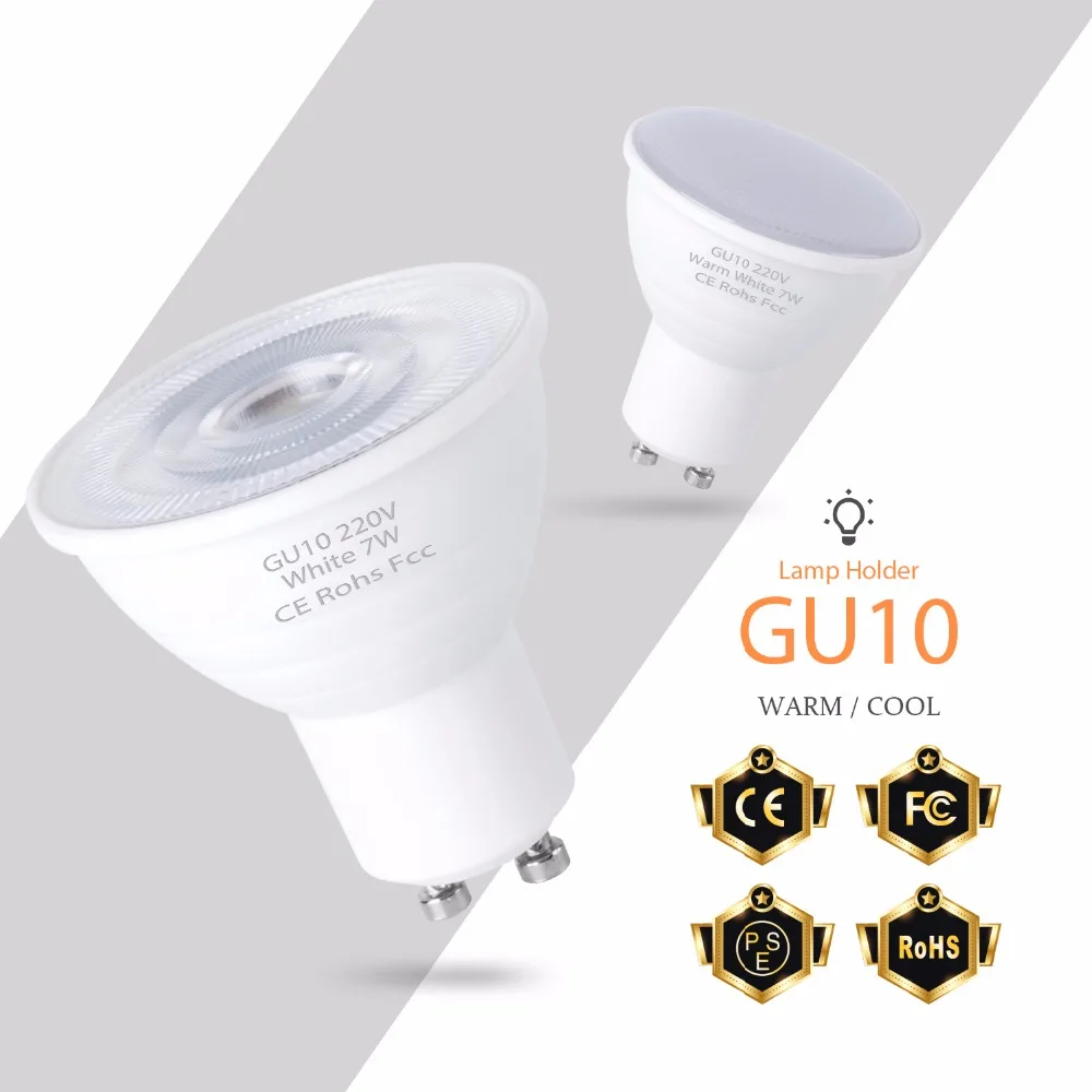 220V Светодиодный светильник GU10 светодиодный 5 Вт точечный лампа MR16 кукурузы GU5.3