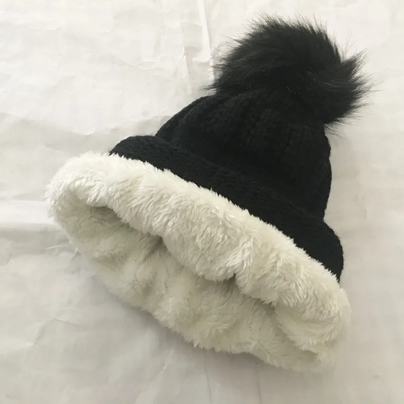 new warm plush thick smile embroidery wool ball baby beanies + scarf sets boys girls caps collars kids winter wear 1-5 years hat |