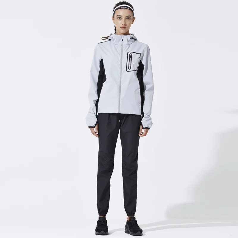 Gray black pants Женские комплекты для бега, спортивный костюм для фитнеса, толстовки+ штаны, комплекты для велоспорта, спортивная одежда для йоги, набор для тренировок, бега, тренажерного зала, спортивный костюм - Цвет: Gray black pants