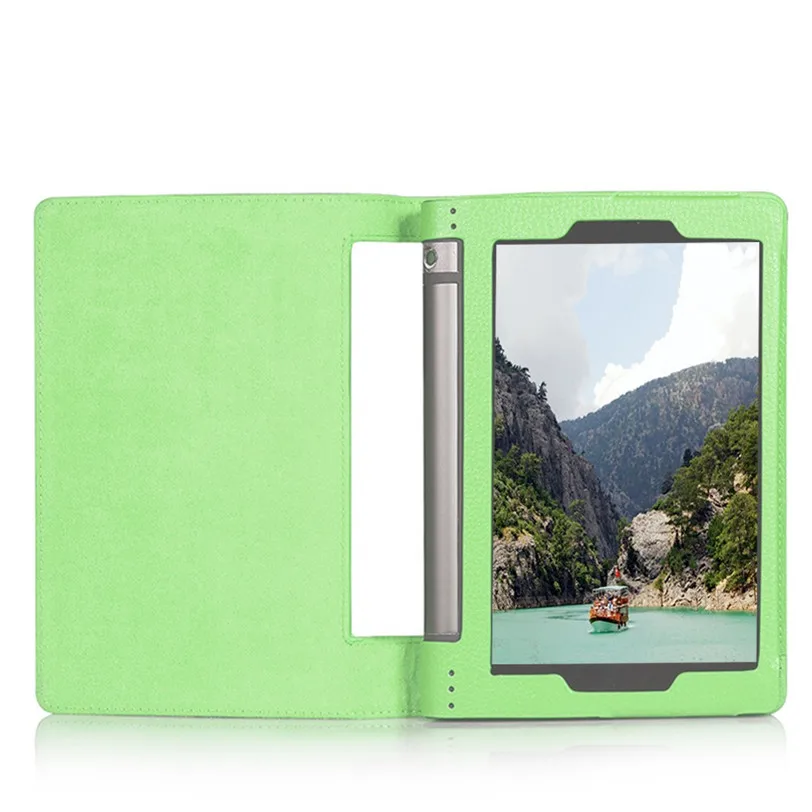 Green Чехол для планшета lenovo 10,1 дюймов, кожаный чехол-подставка для lenovo Yoga Tab 3 10 X50L X50F 20J, Прямая поставка - Цвет: Green