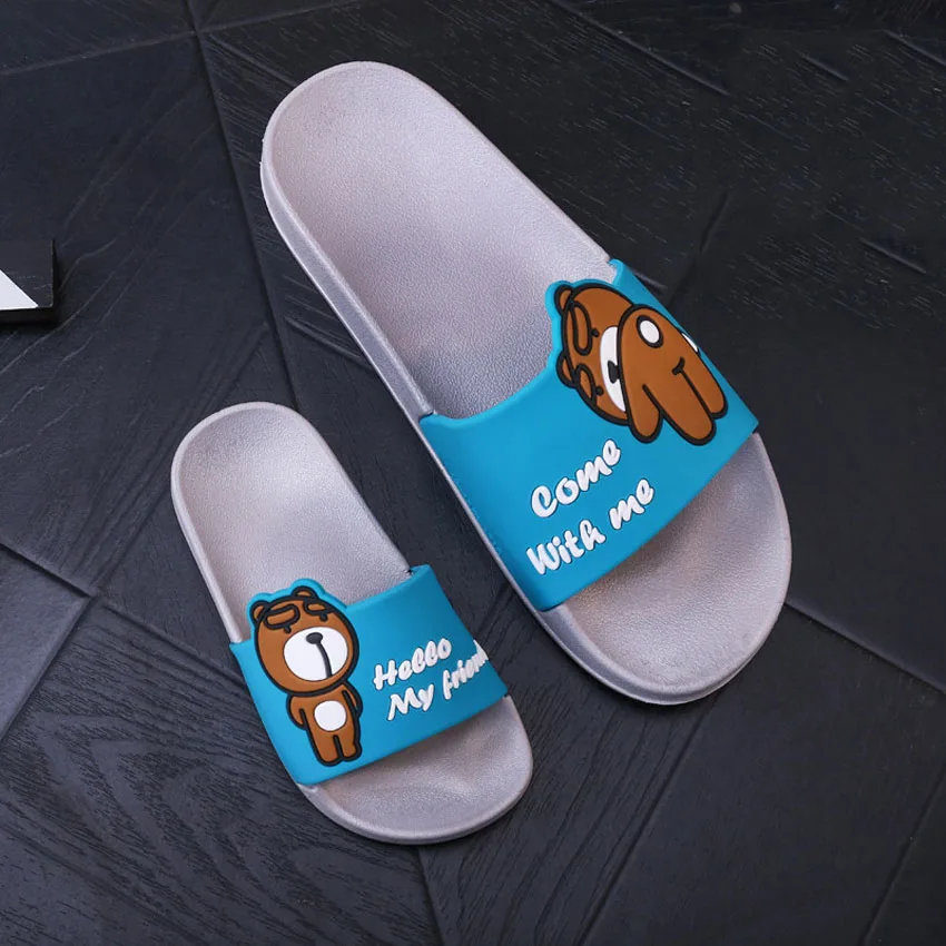 ZzSuper Семейные комплекты обувь летние дети мальчики тапочки подросток для