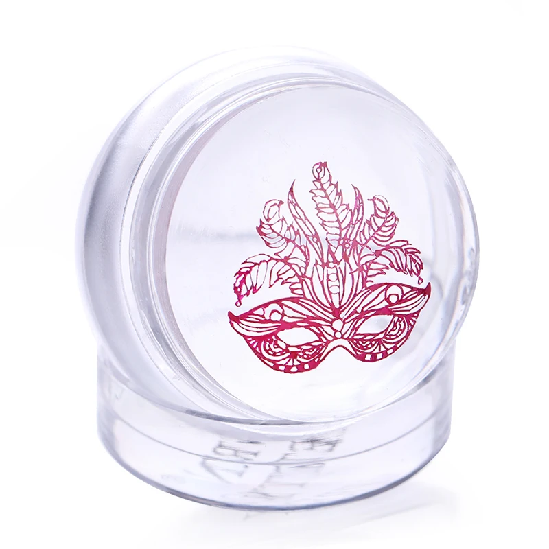 BORN PRETTY Clear Chess Jelly силиконовый гвоздь Stamper с цветными ручками штамп-инструмент для