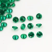 size 1mm3mm round shape green color nano synthetic gems stone