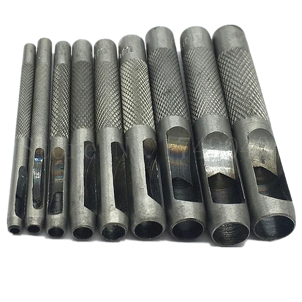 9 шт. набор инструментов из закаленной стали с перфорацией 2 5 мм до 10 кожаный