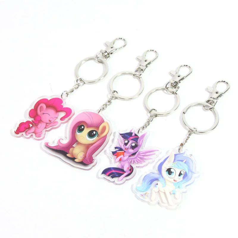 Новинка 5 см игрушки My Little Pony Шарм сумеречный Блеск Радуга тире Флаттершай кулон