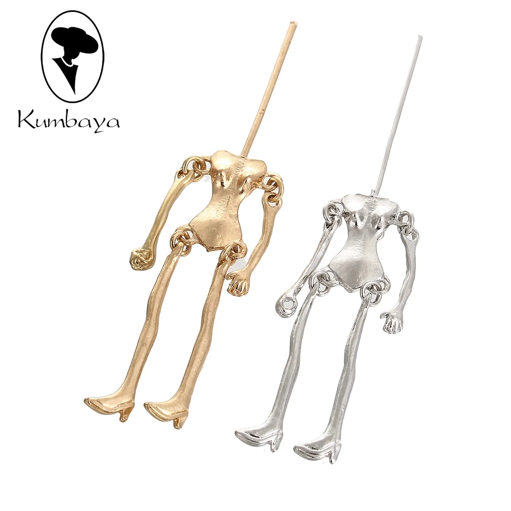 

50 pieces/lot Cute Kids White Gold Kids Alloy Doll Naked Bodies DIY Accessories Statements Small Children Doll Necklace NS238-14