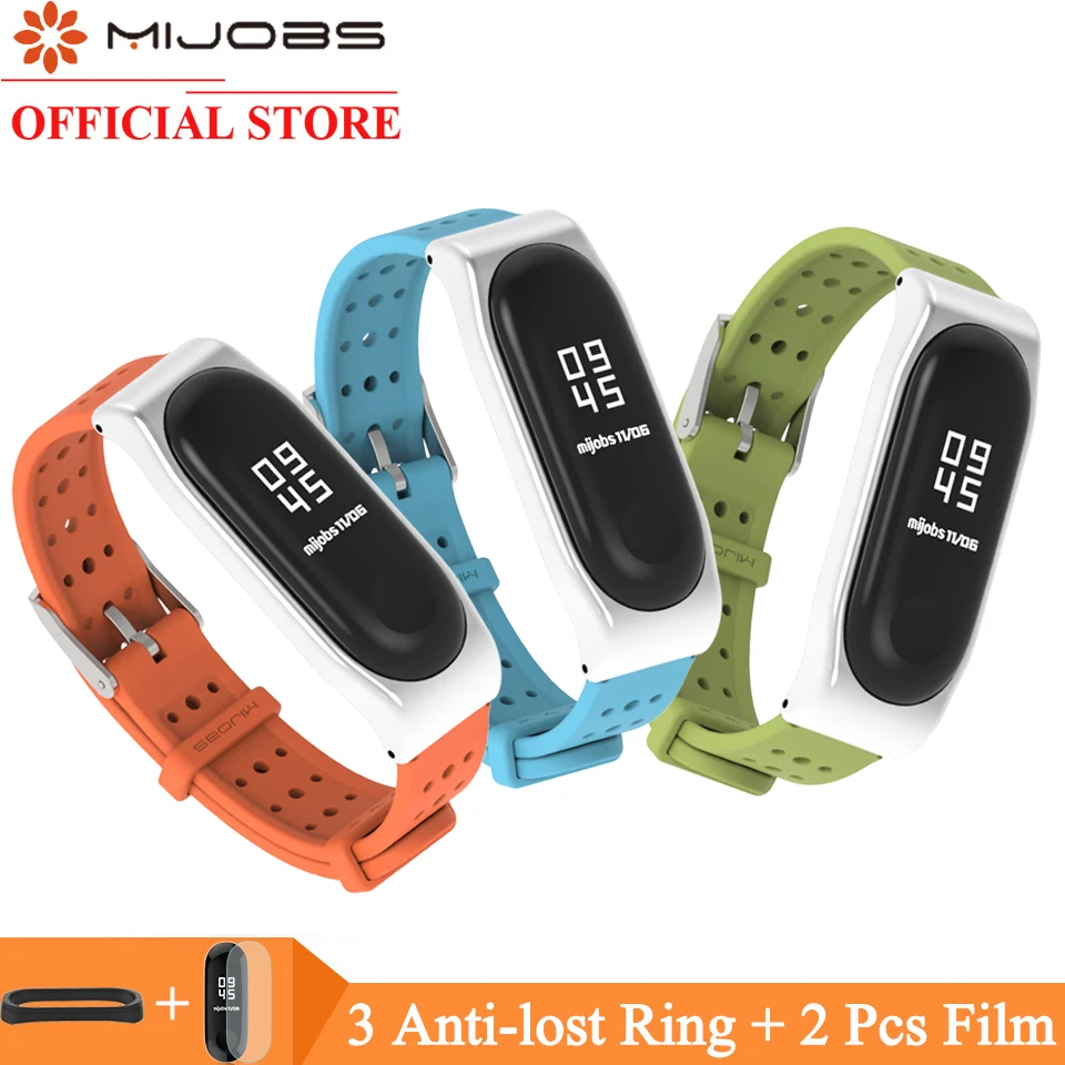 Mi jobs силиконовый ремешок для Xiaomi mi Band 4 3 ремешок для часов браслет для Xiaomi mi band 3 Браслет Смарт-часы ремешок mi Band 4 ремешок