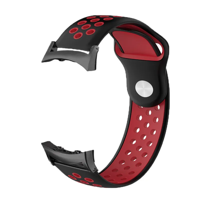 Для samsung gear Fit2/gear Fit 2 Pro ремешок силиконовый Смарт-часы спортивный ремешок ouble цвет мягкий дышащий ремень ремни с адаптером