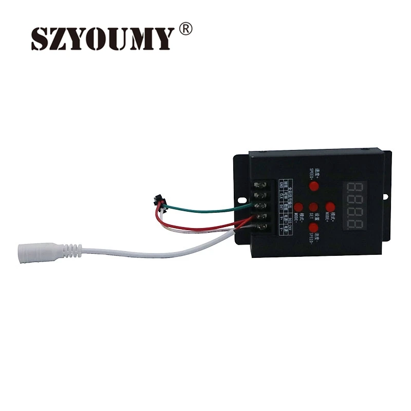 SZYOUMY мини интеллектуальный RGB LED контроллер T 500 WS2811 WS2801 LPD6803 для 5050 Волшебная Мечта