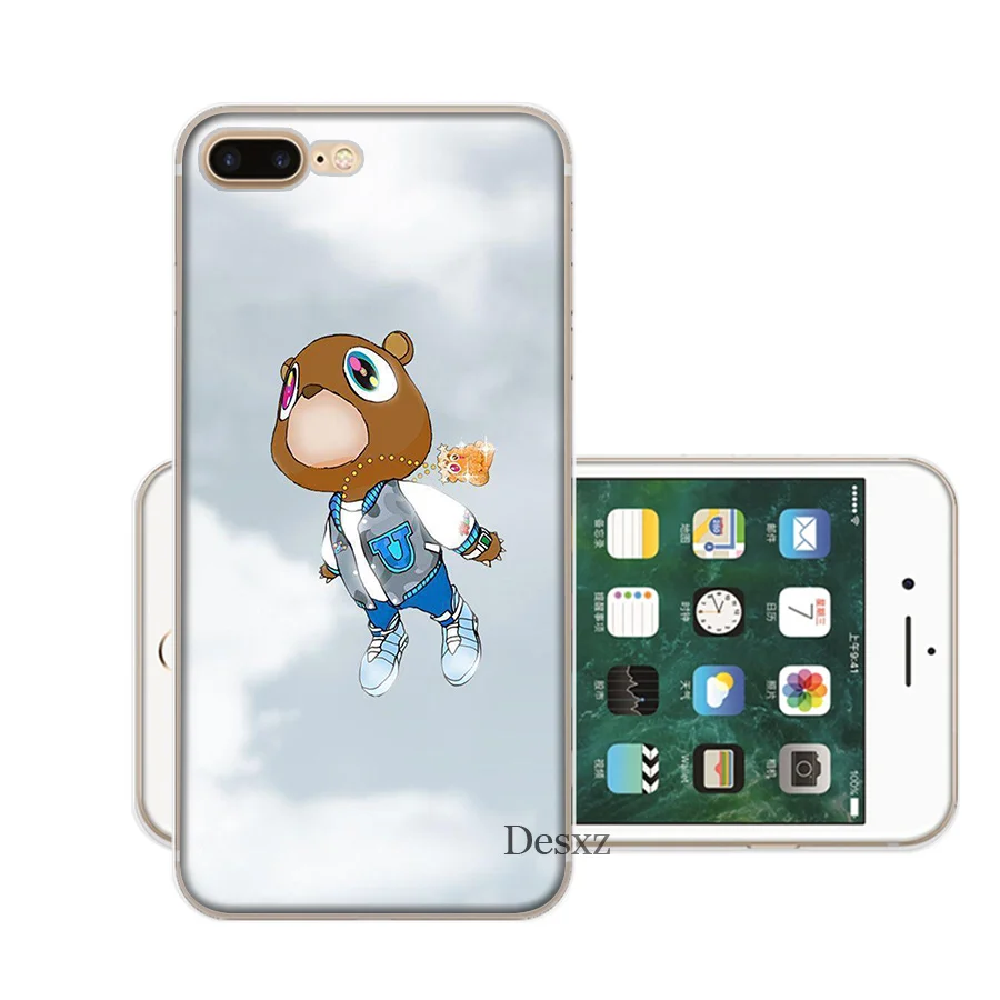 Чехол для телефона iPhone 11 Pro 7 8 6 6s Plus X XR XS Max 5 5S SE чехол Kanye West Graduation bear|Чехлы-накладки|