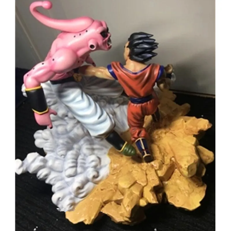 Dragon Ball Z DBZ Son Goku Majin Buu боевые сцены GK Смола Статуя Украшение Фигурка модель игрушки G2266