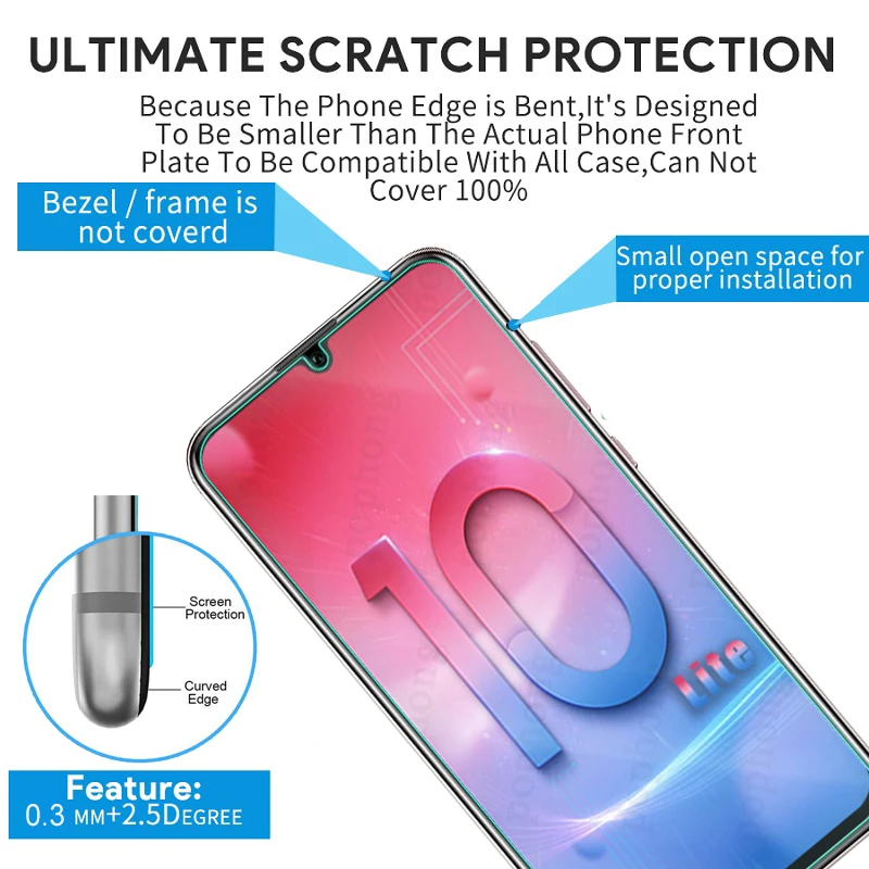 Закаленное стекло 9H SPremium для Huawei Honor 10 Lite 2 шт. защитная пленка экрана прозрачное