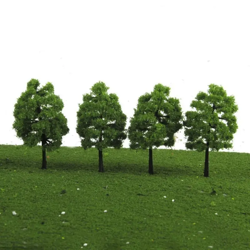 

20pcs 1:100 Fir Trees Model Train Road Green Street Park Garden Scenery Home Use