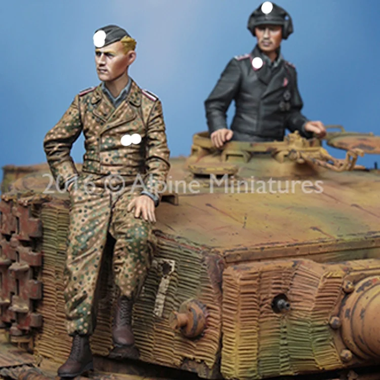 Набор команды тигра 1/35 модель солдата GK из смолы военная тема Второй мировой