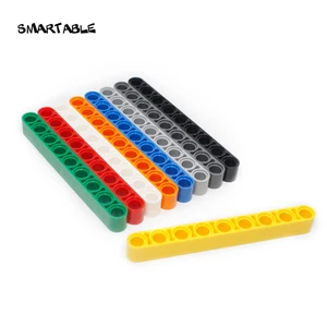 Smartable высокотехнологичные светильники Liftarm 1X9, прямые строительные блоки, детали сделай сам, паровые игрушки для детей, совместимые с 40490 40 шт.лот