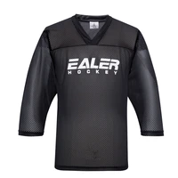 jets free shipping cheap mesh ice practice hockey jerseys with ealer logo customized in stock black