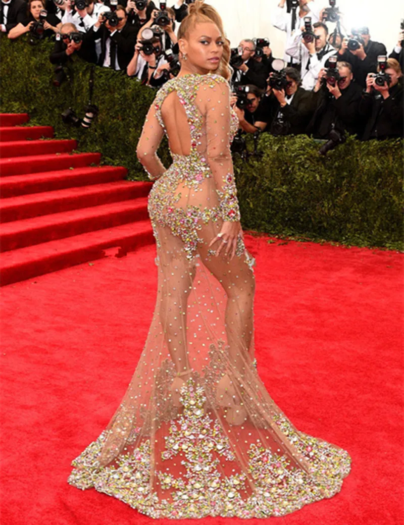 Сексуальное женское прозрачное вечернее платье до пола с уникальным дизайном и