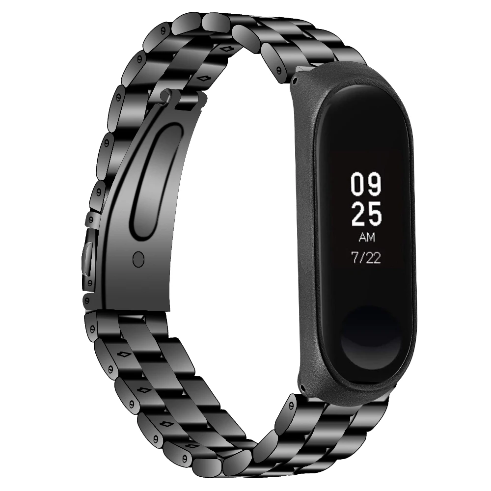 Смарт браслет 2020 для Xiaomi Band 3 ремешок Mi металлический Band3 4 смарт