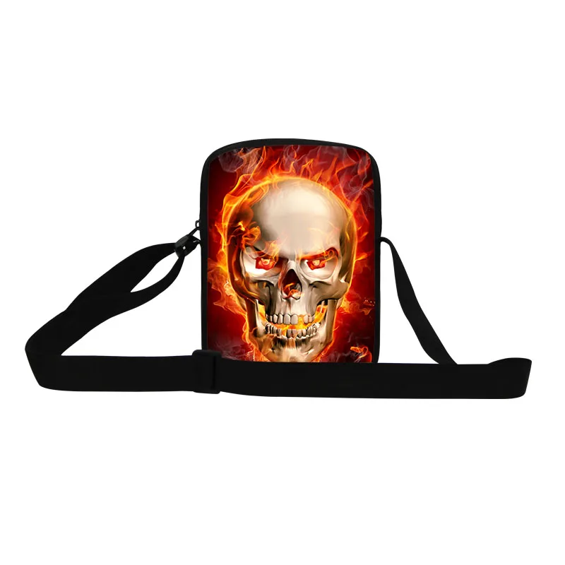 Брендовая Новая дорожная сумка мессенджер с черепом для мужчин Bolso Rock