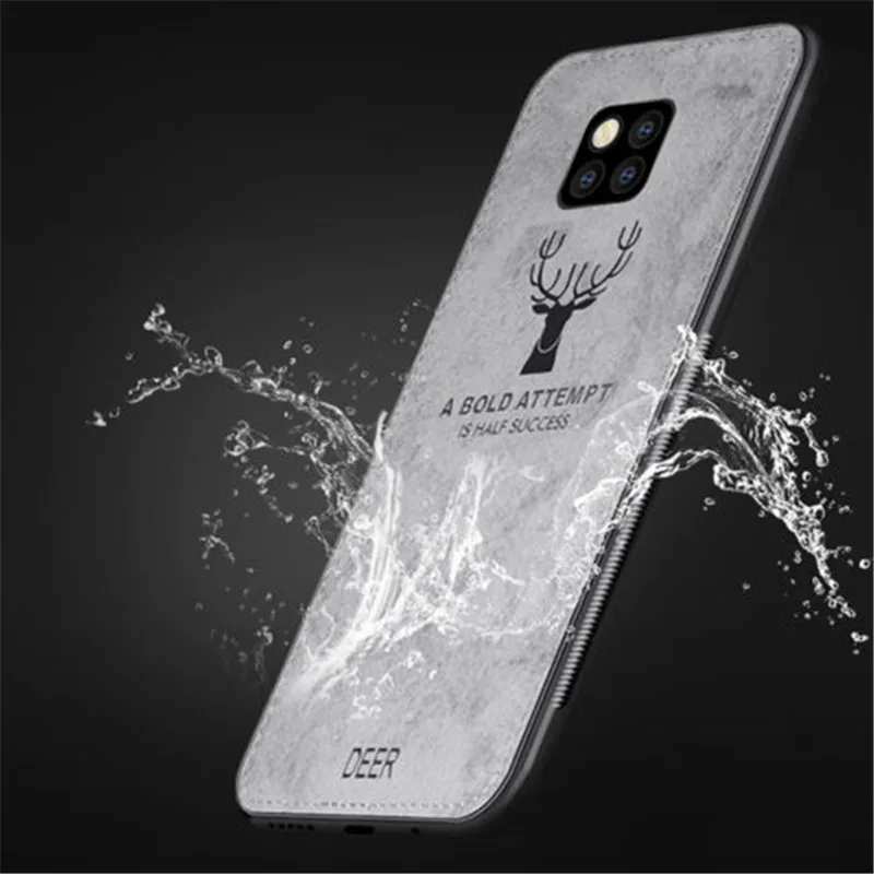 Для Huawei P8 P9 Lite 2017 P10 Plus Mate 20 pro Роскошный Матовый рисунок оленя мягкая ткань TPU