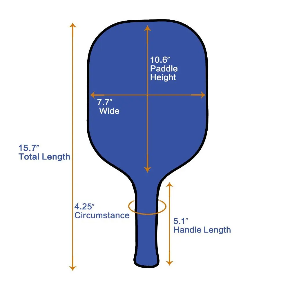 IANONI Pickleball чехол для ракетки графитовый лицевой состав из углеродного волокна PE