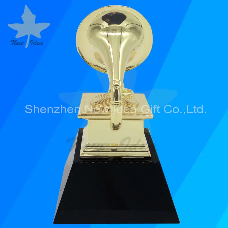 Grammy Trophy Awards Бесплатная DHL корабль с черным мрамором металлическая основа trophy awards