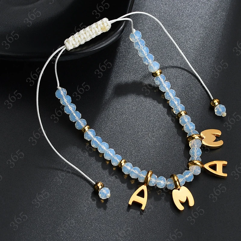 2018 New Arrival Beautiful MAMA Letters Charm Bracelet For Women Acrylic Beads Rope Adjustable Pulseras Mujer Drop Shipping | Украшения и