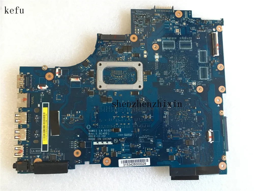 Материнская плата для ноутбука Dell inspiron 3451 5721 телефон с резьбой 0N9G7X системная I7-3537U