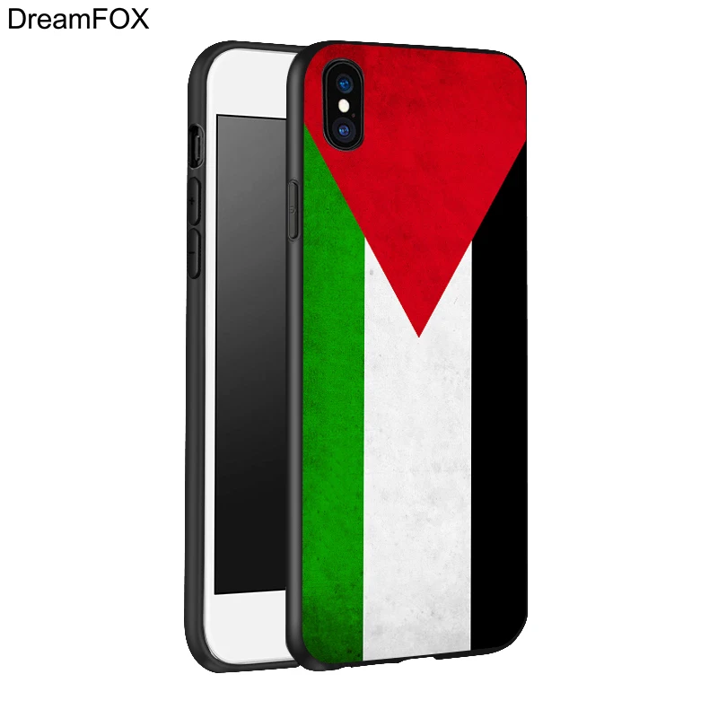 DREAMFOX L219 палестинский флаг черный силиконовый чехол-накладка из мягкого ТПУ чехол