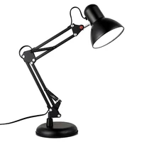 5w 220v eye care led table lamp multi joint reading book light flexible long swing arm clip on desk lamp for dormitorybedroom