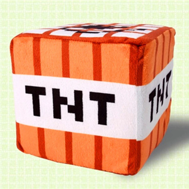 Minecraft TNT обычным явлением 10 см Плюшевые игрушки mdel реалистичные эффект мозаики