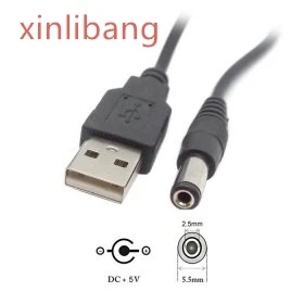 Штепсельная Вилка USB 2 0 A типа папа для 5 5x2 мм в постоянного тока Цилиндрический