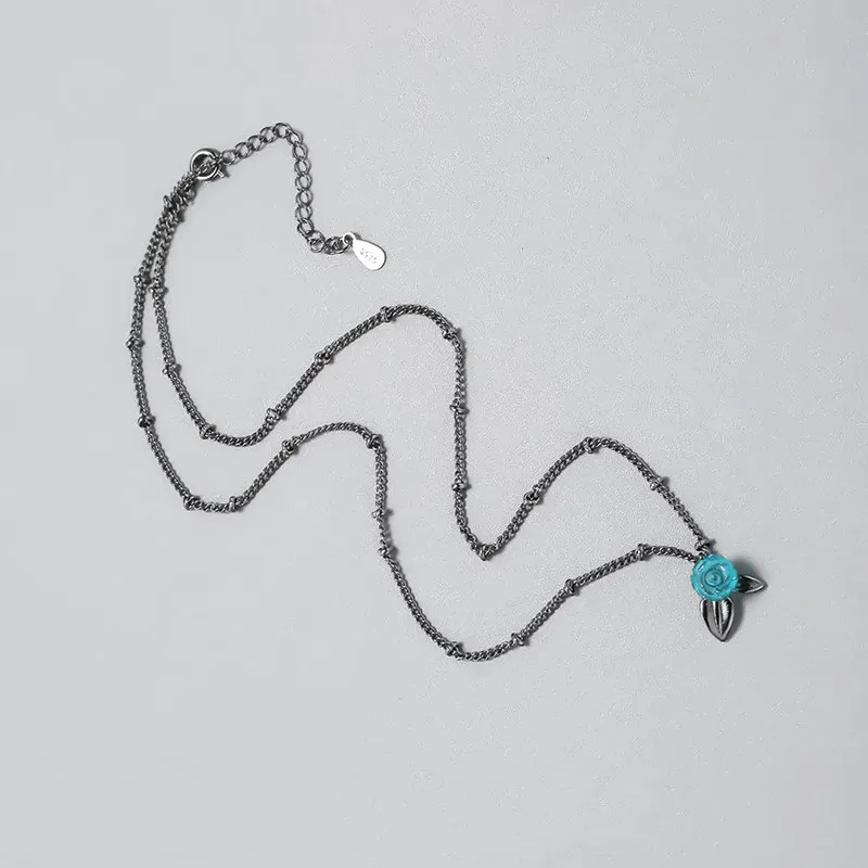 Kinitial новые ретро-подвески в виде синей искусственной кожи с черным листом