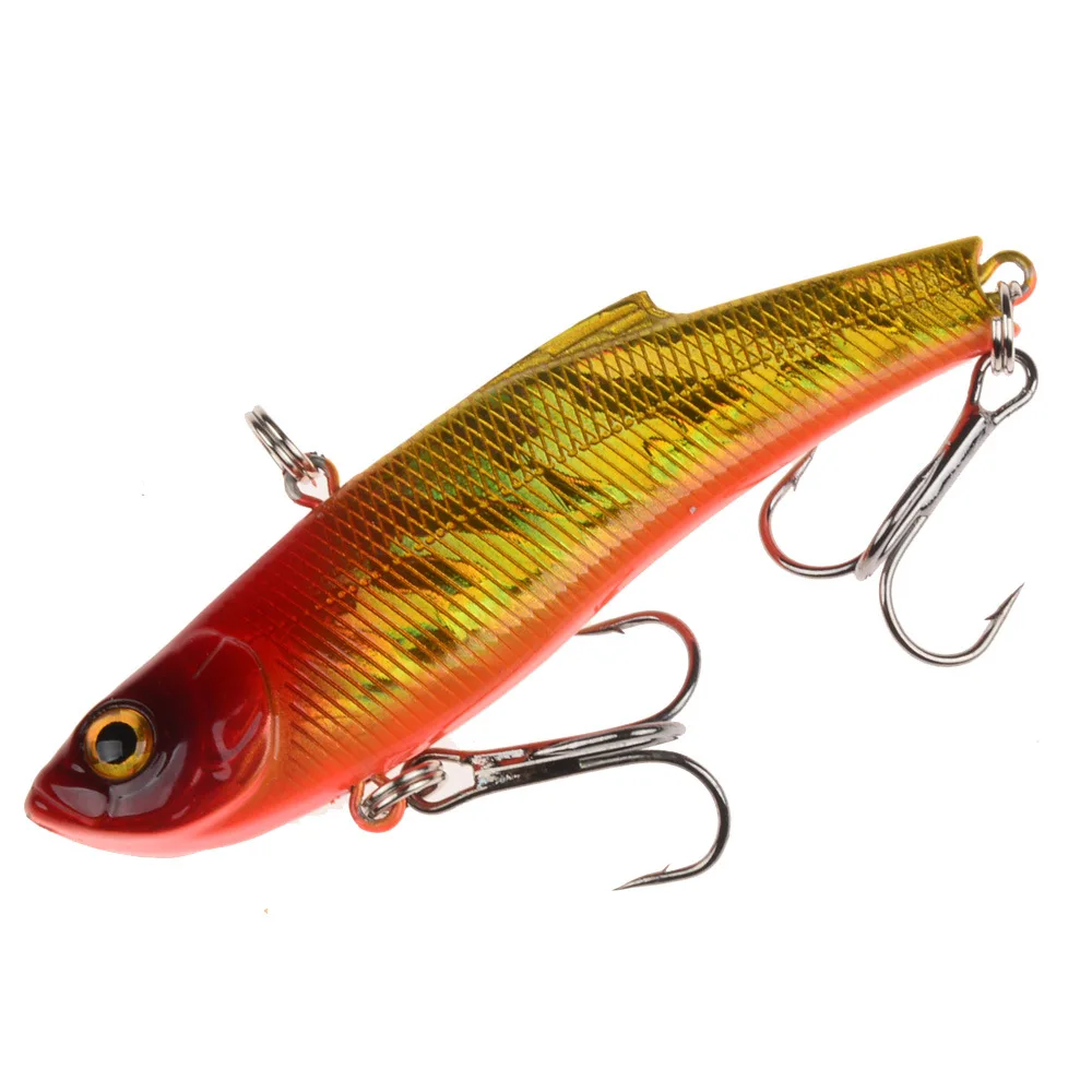 4 1 pc 7 cm/18g Artificial Japanese Tomb VIB Fishing Lure lead inside Hard Bait Diving Swivel Bait Winter Sea Fishing Tackle - Цвет: 4