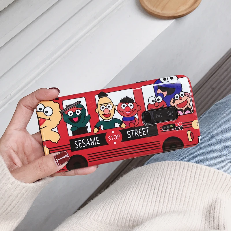 YHBBCASES чехлы для телефонов с изображением мультяшного печенья для samsung Galaxy S10 5G S8 S9 Plus для samsung Note 10 8 9 милый автобус Мягкий силиконовый чехол