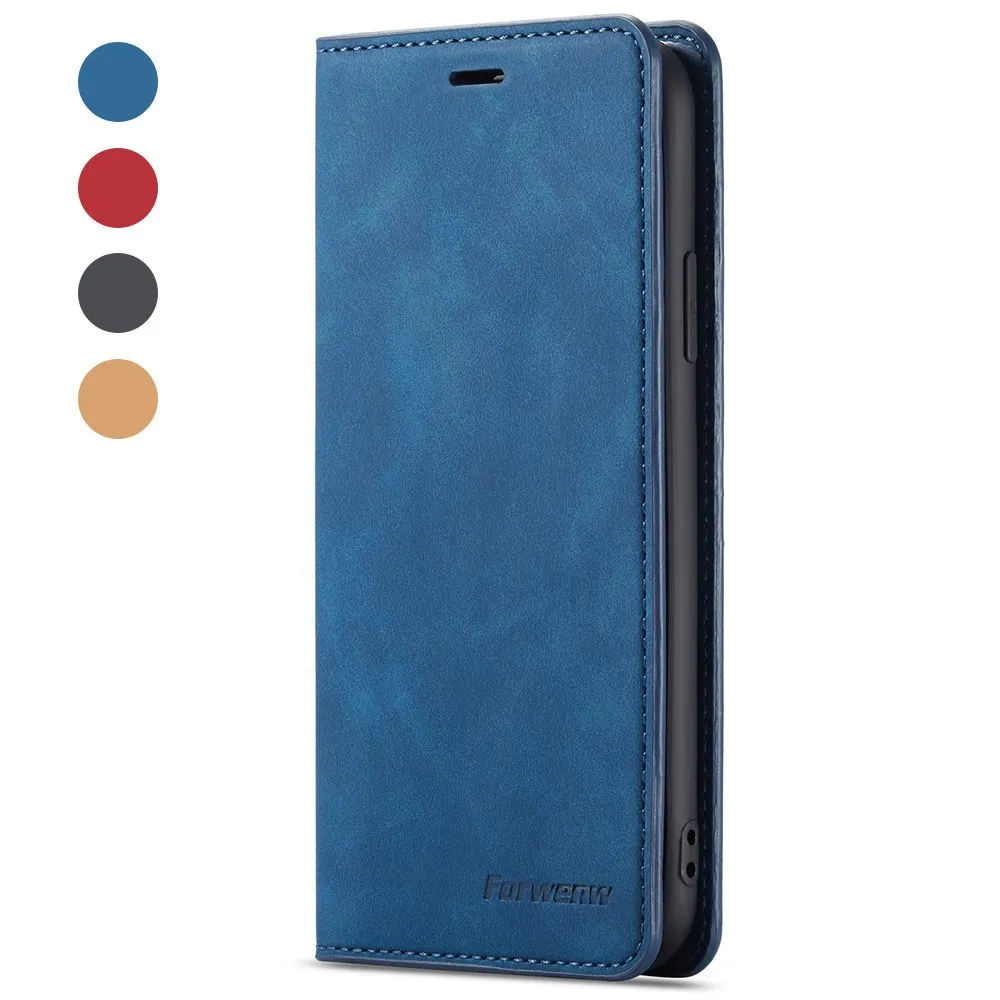 Blue L-FADNUT Ретро мягкий кожаный чехол-бумажник с подставкой для HUAWEI mate 20 Lite Pro P Smart P20 30 Lite Nova4e Pro деловая крышка - Цвет: Blue