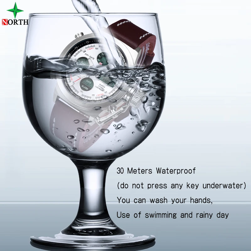 Мужские спортивные часы водостойкие военные светодио дный светодиодные