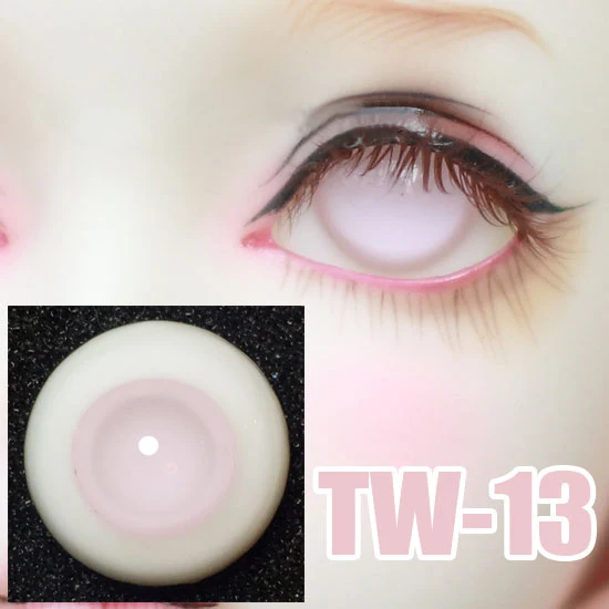 BJD искусственные глаза без зрачка розовые 14 мм 16 18 для 1/6 1/4 1/3 SD дядя куклы