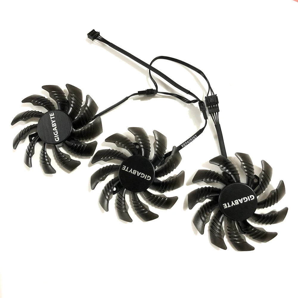 

T128010SU PLD08010S12HH GV-R9FURYWF3OC-4GD 75mm GPU VGA Cooling Fan For GIGABYTE R9 FURY GTX1080 1070 Video Cards Replacement