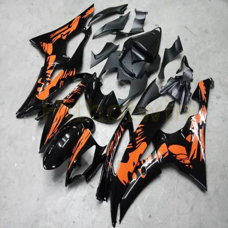 Custom motorcycle panels Body Kit for YZF-R6 06 07 YZF R6 2006 2007 ABS plastic motor Fairing kit black Injection mold | Автомобили и