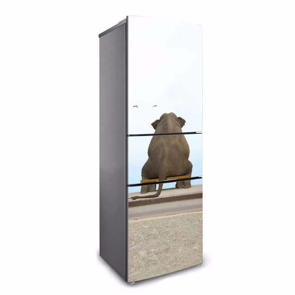 DIY морской слон Водонепроницаемый самоклеящийся стикер на холодильник двери