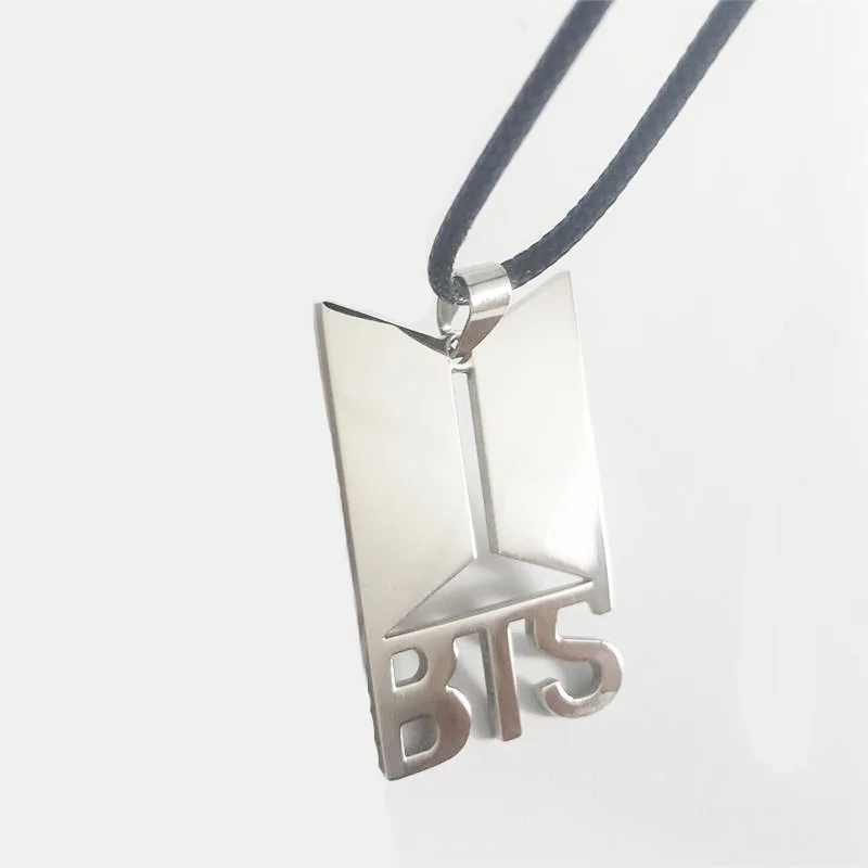 Новинка 2018 BTS bangtan мальчики титановая стальная цепь модное ожерелье кулон