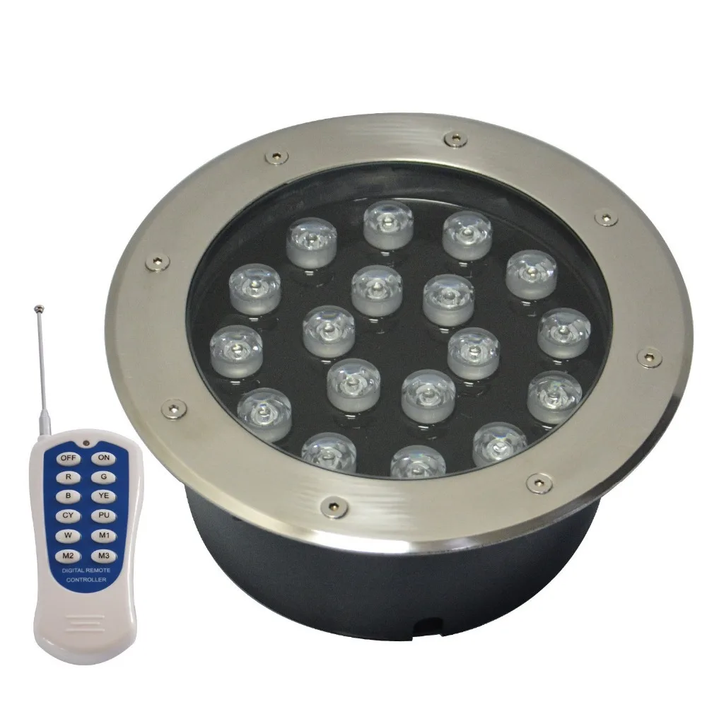 6W 9W 12W 15W 18W LED подземный свет RGB дистанционное управление IP65 Водонепроницаемый 85 265V