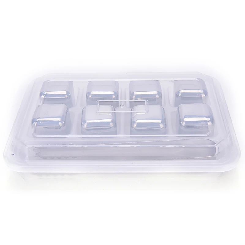 8 шт./компл. из нержавеющей стали многоразовые кубики льда напиток/Виски камни с